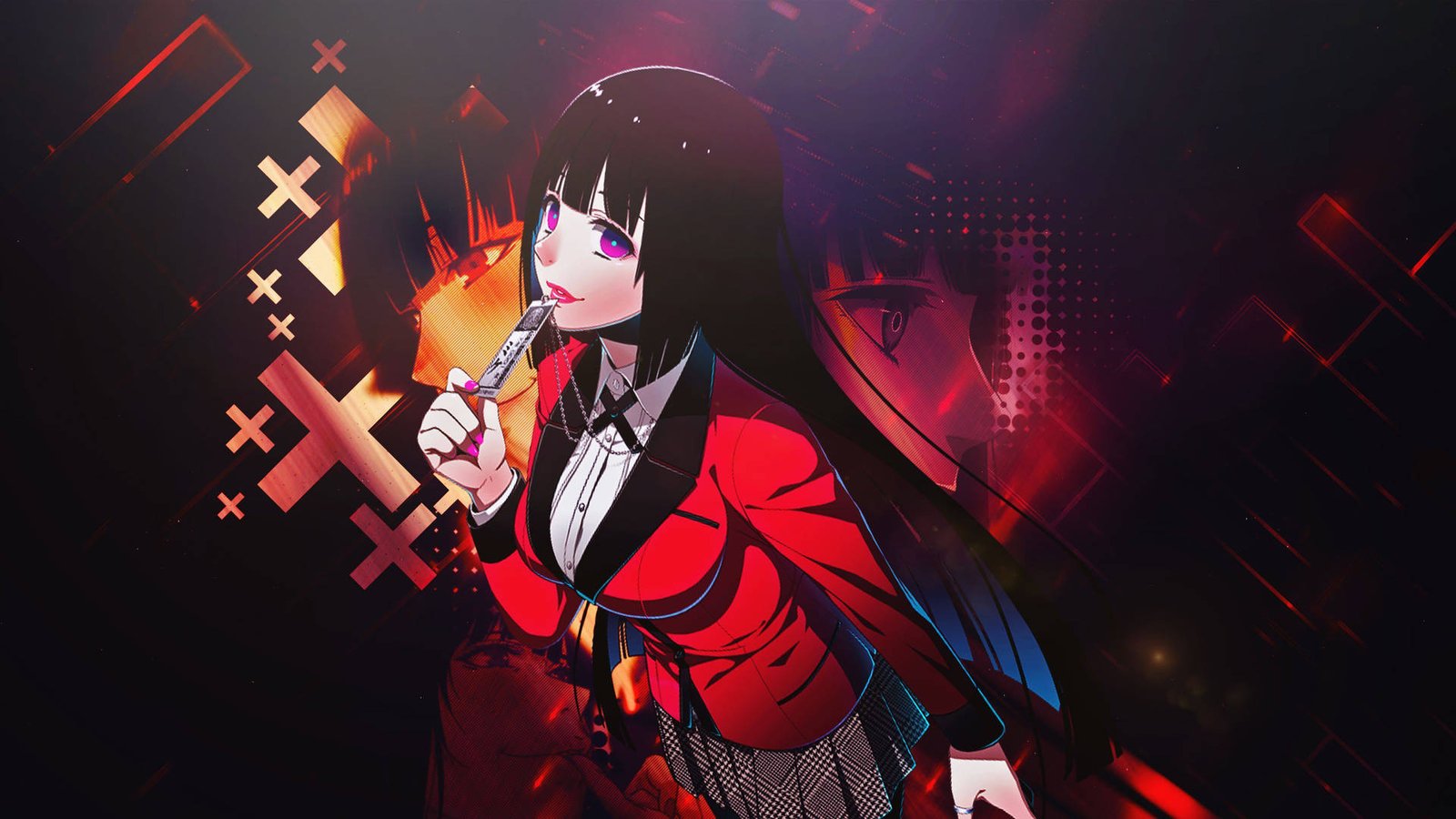 Anime Character Graphic Art Print (Kakegurui)
