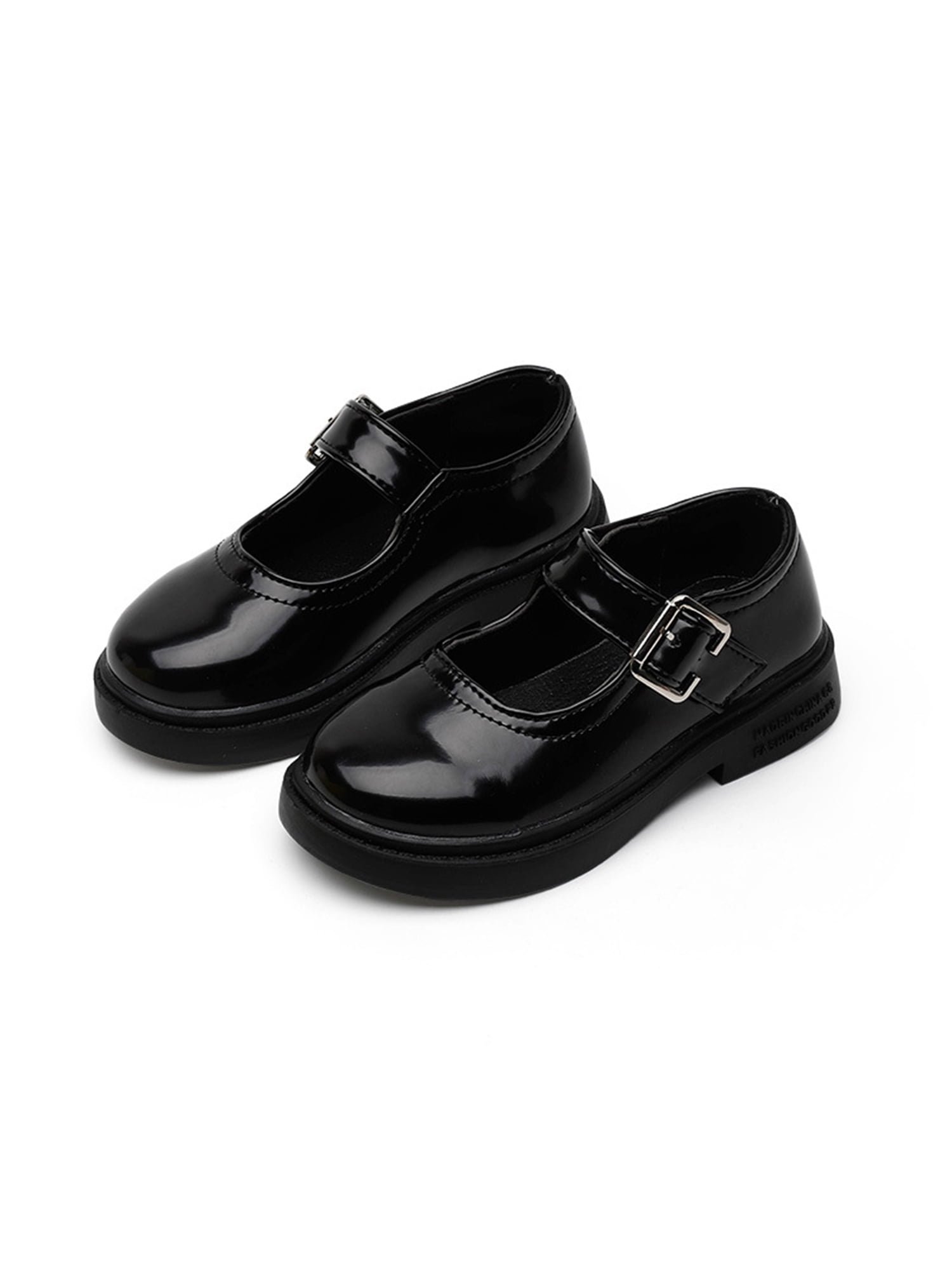 Classic Black Leather School Shoes (Size 37-38)