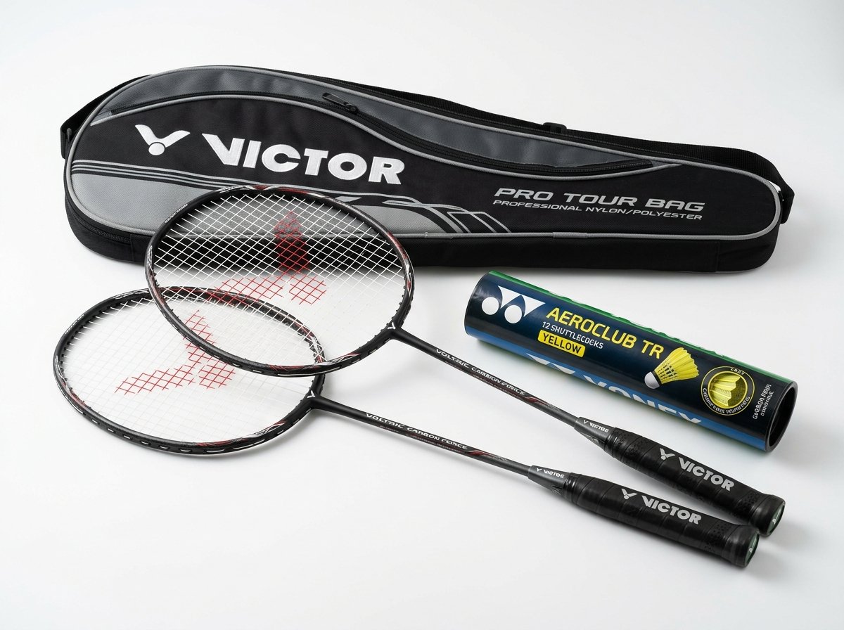 Victor Pro Tour Badminton Racket Set
